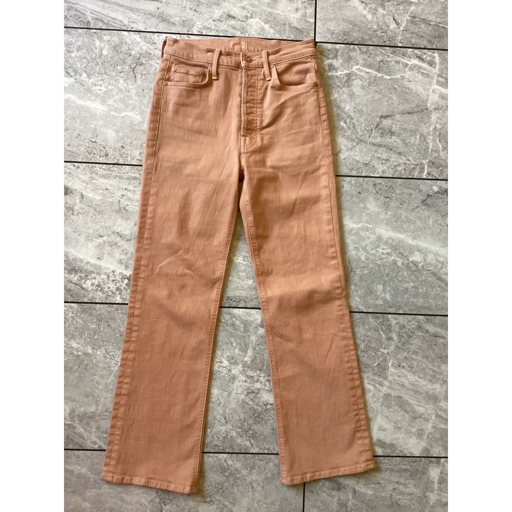 Mother The Tripper High Waisted Straight Jeans Mariposa Light Peach 1566-753